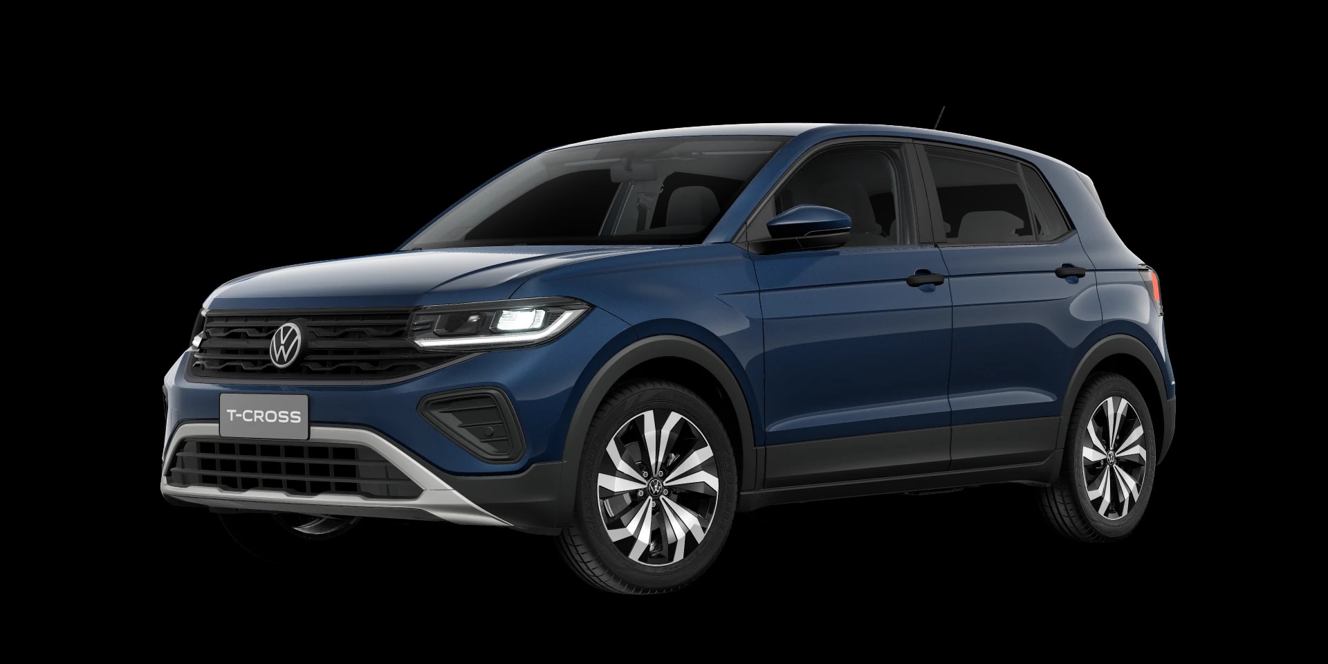 Volkswagen T-Cross Sense na cor Azul Norway